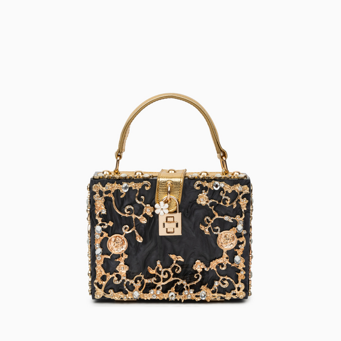 Juliet | Structured Handbag in Box Design-Handbag-Urban Devyne-Black-Urban Devyne