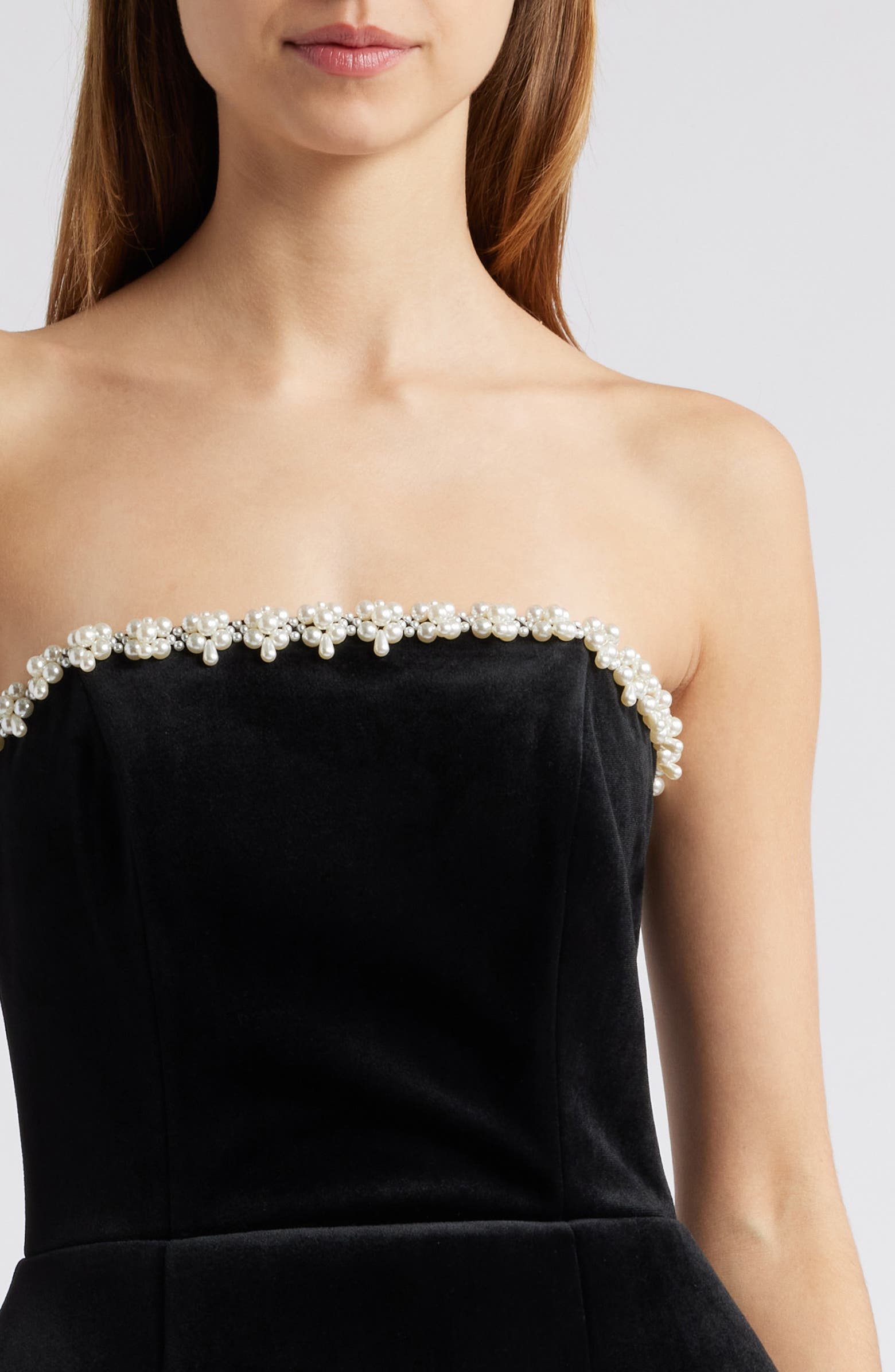 Melora | Embellished Velvet Minidress