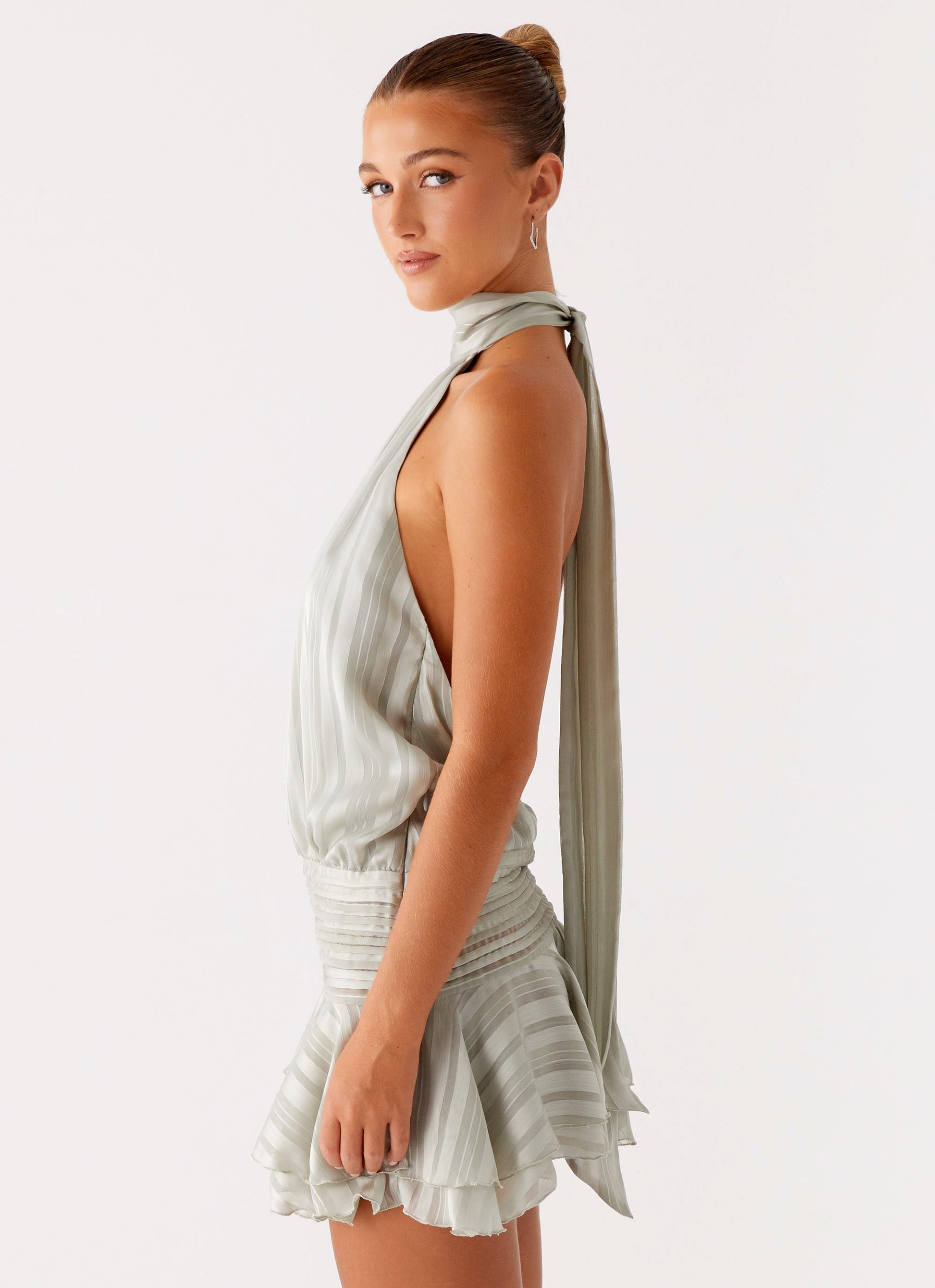 Fleur | Willow Chiffon Mini Dress-Mini Dresses-Urban Devyne-Urban Devyne