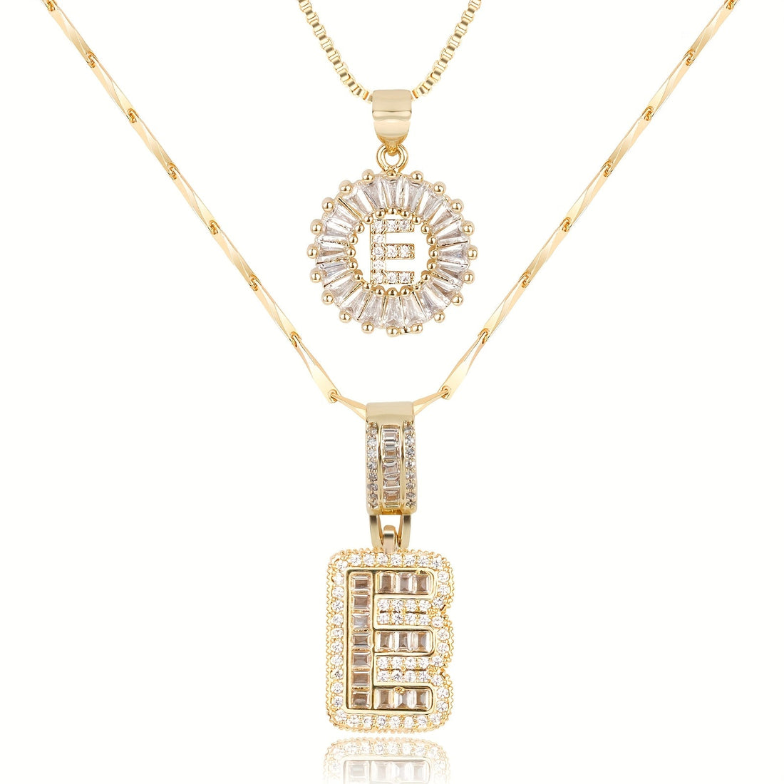 Olivia 14k Diamond Letter Initial Necklaces