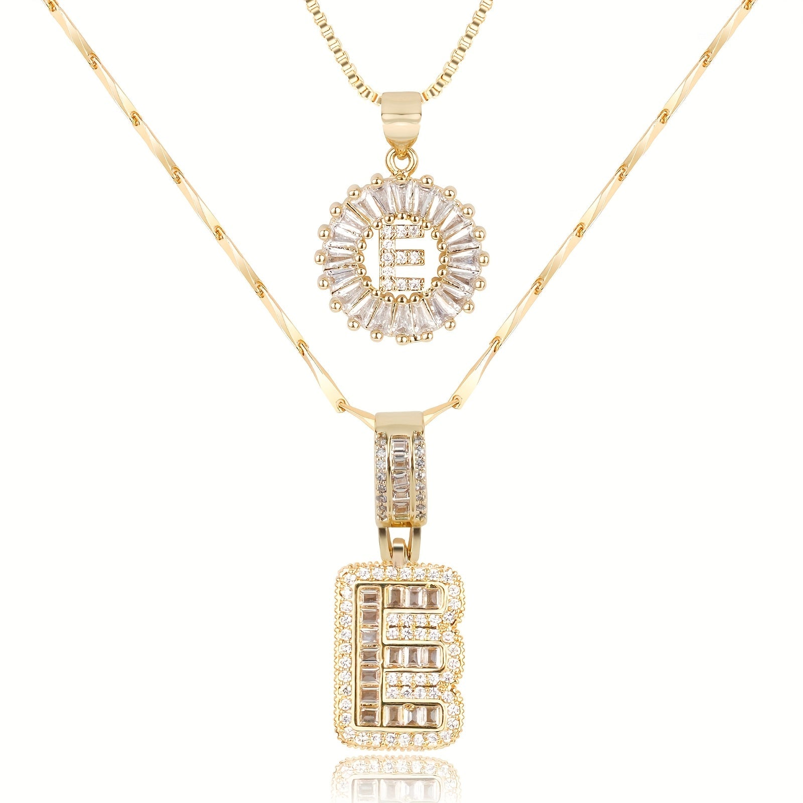 Olivia 14k Diamond Letter Initial Necklaces