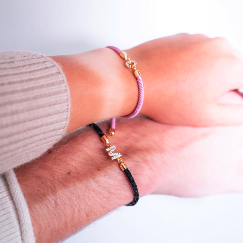 Lucy Adjustable Letter Initial Bracelets