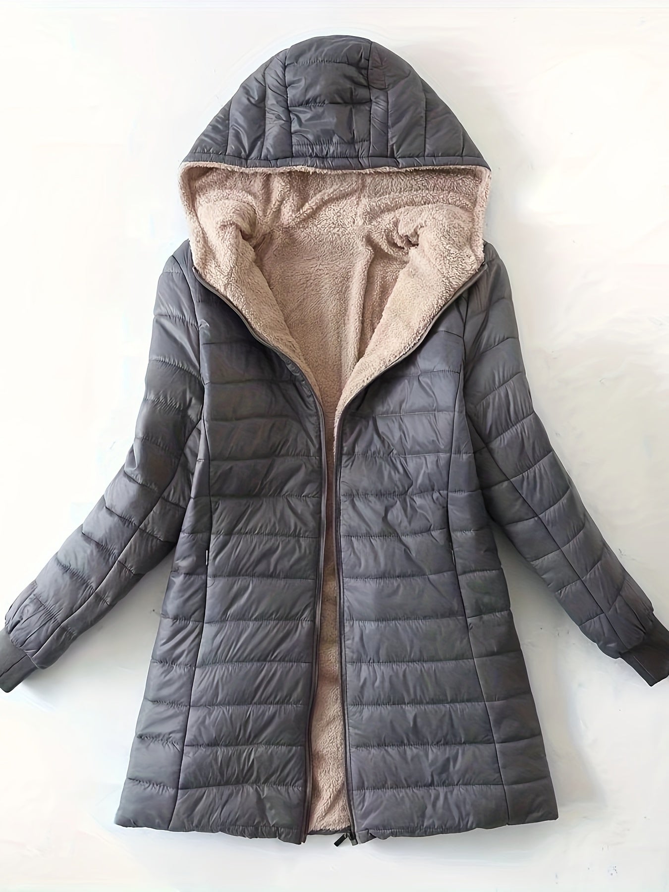 Long Casual Puffer Winter Coat for Women