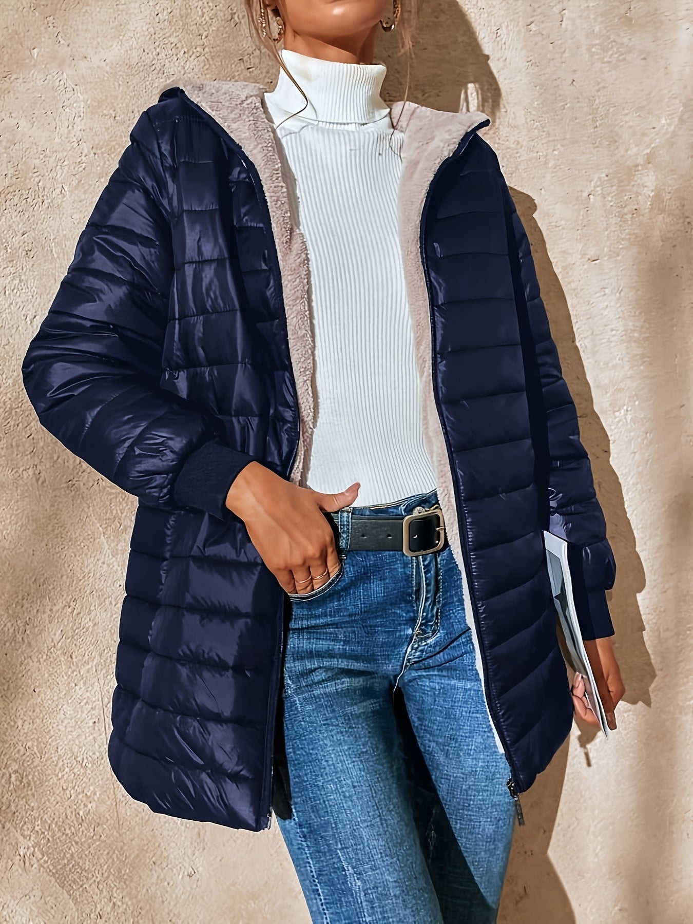Long Casual Puffer Winter Coat for Women