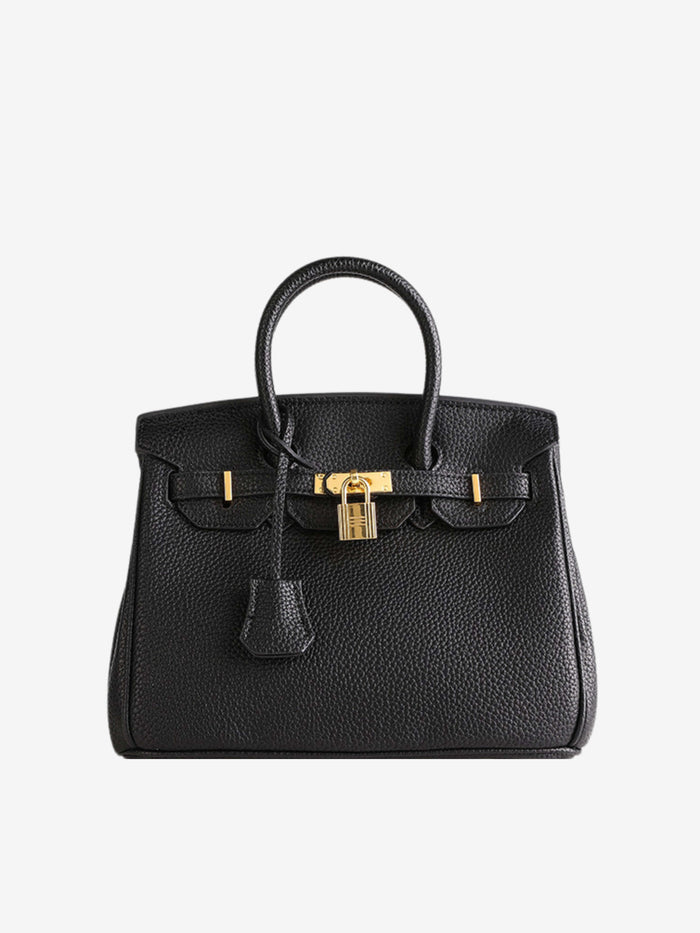Harper | Iconic Leather Handbag-Handbags-Urban Devyne-Black-Urban Devyne