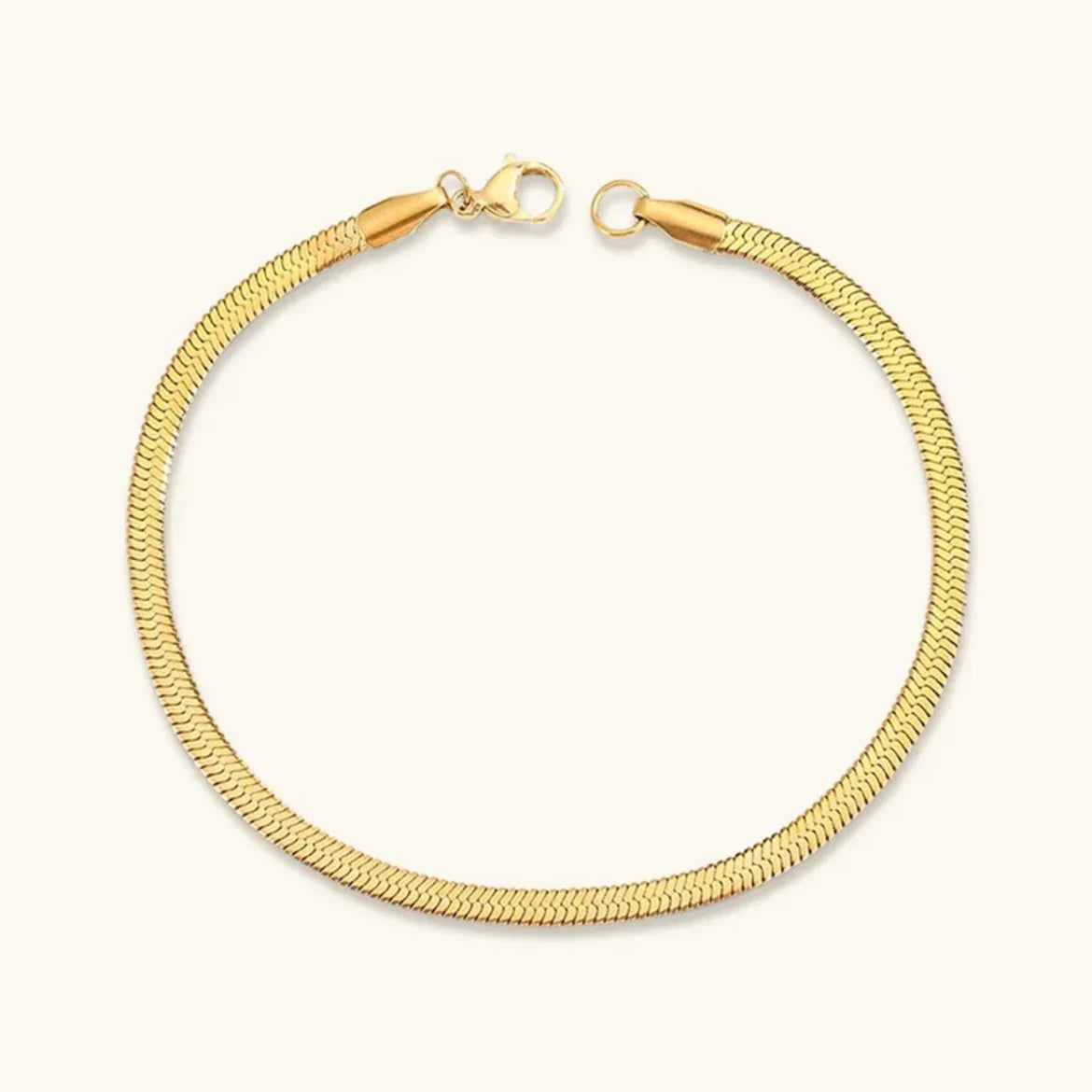 Gold Herringbone Bracelet