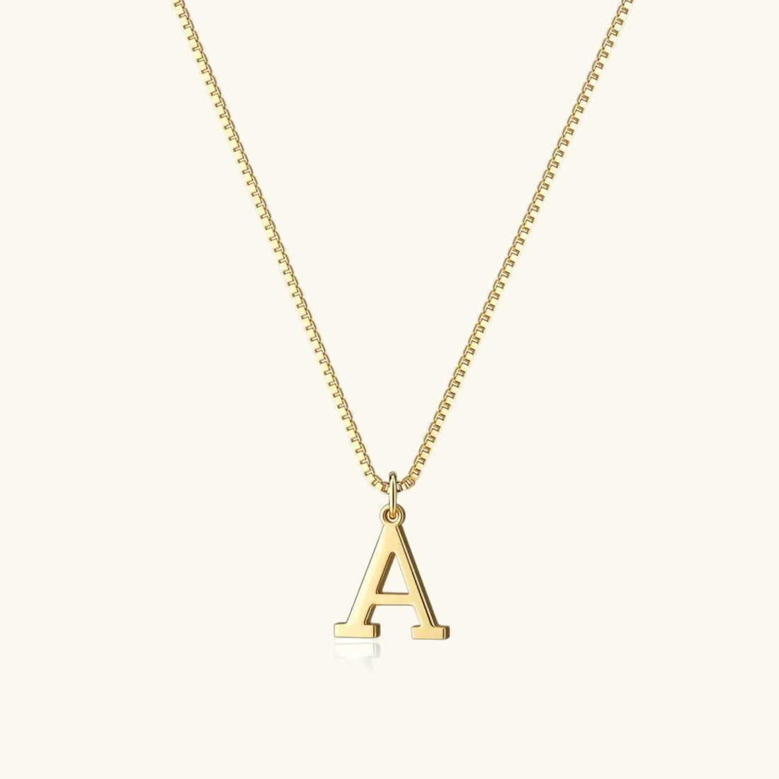 Gold Letter Initial Necklace
