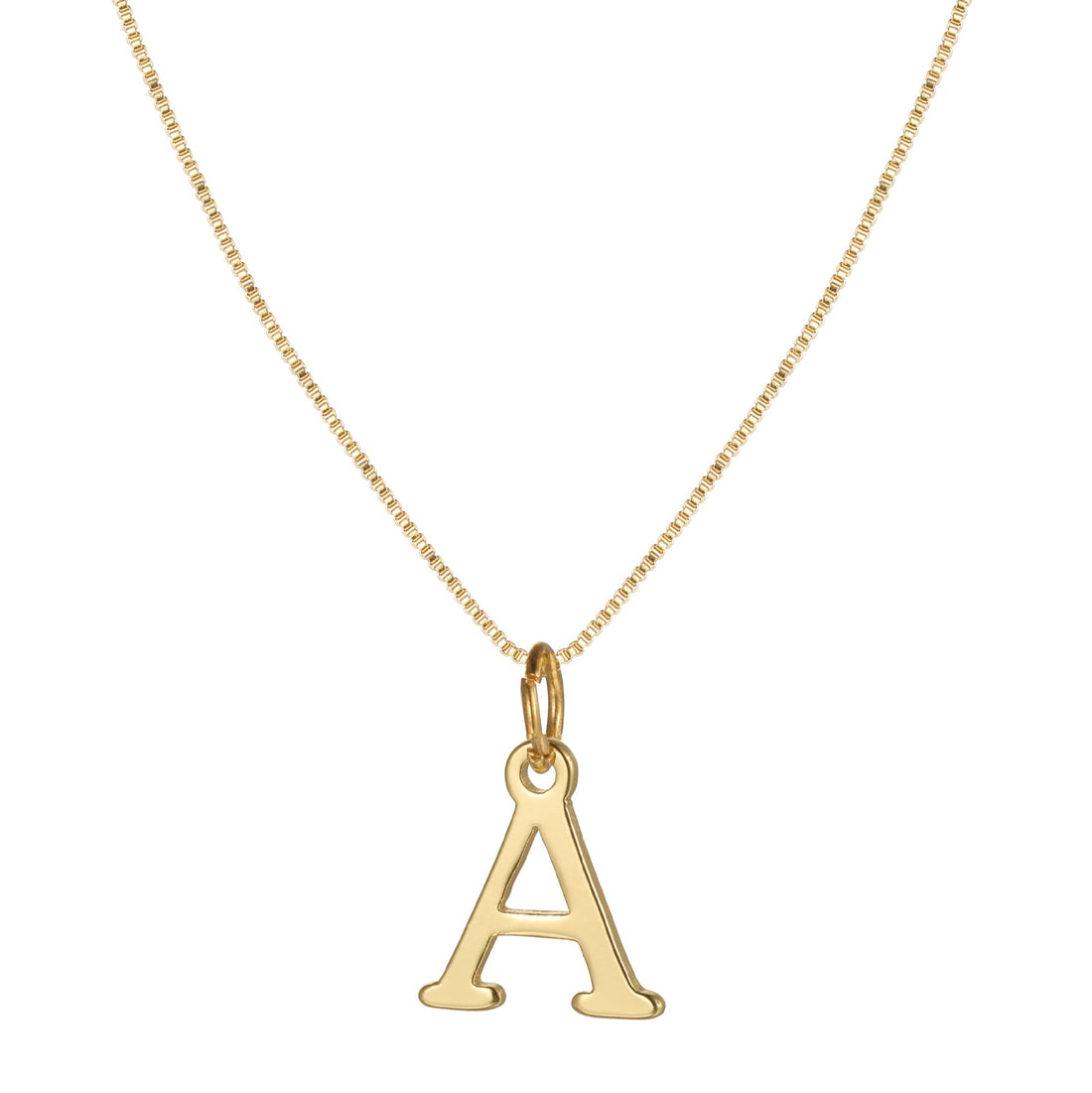 Charlene 14k Minimal Serif Initial Necklace