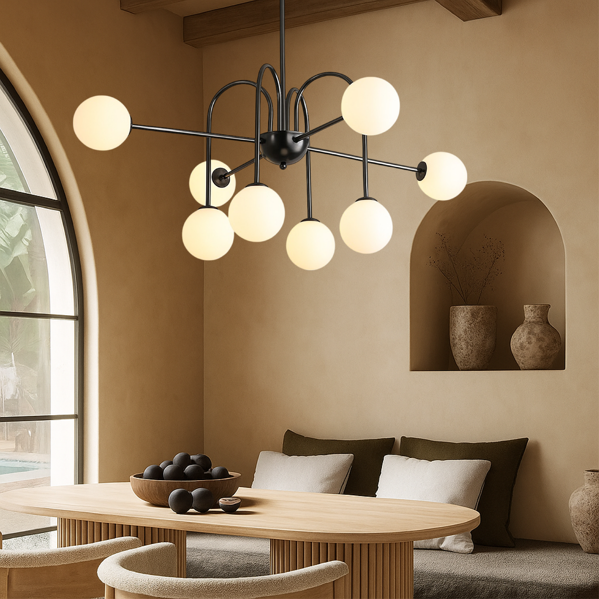 Sculptural Art Beam Chandelier for Contemporary Interiors