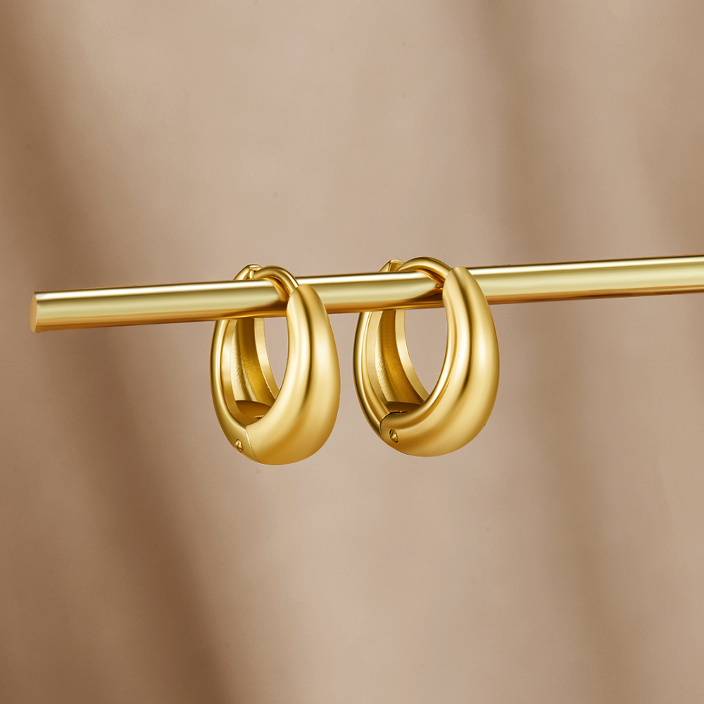 Camille | Gold Hoop Earrings-Earrings-Urban Devyne-Urban Devyne