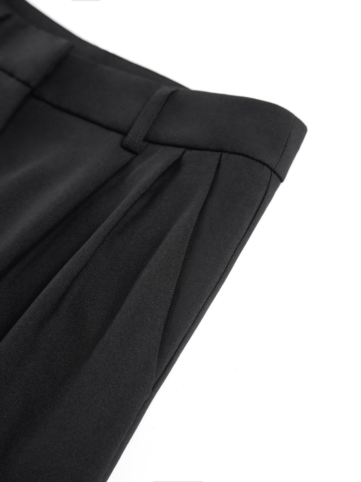 Elysian | Wide Leg Solid Pants Without Belt