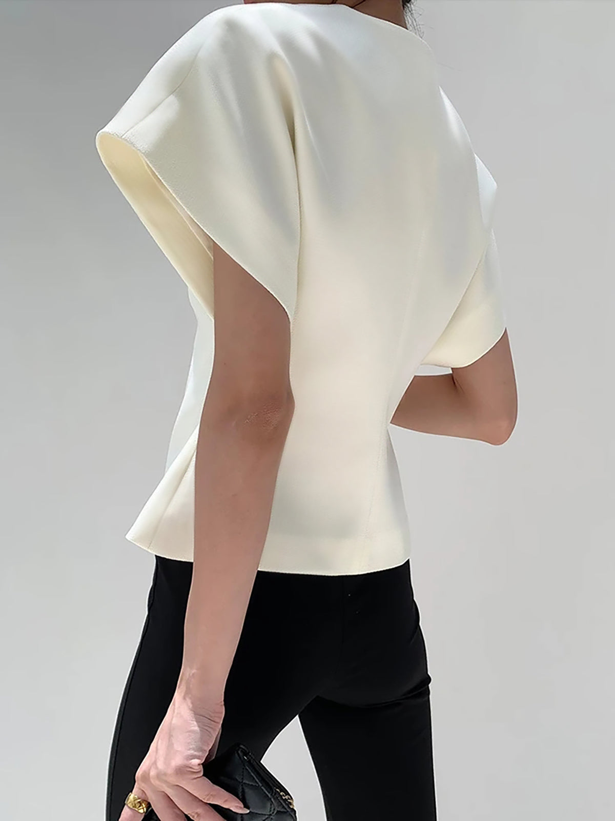 Althea | V‑Neck Button‑Down Blouse