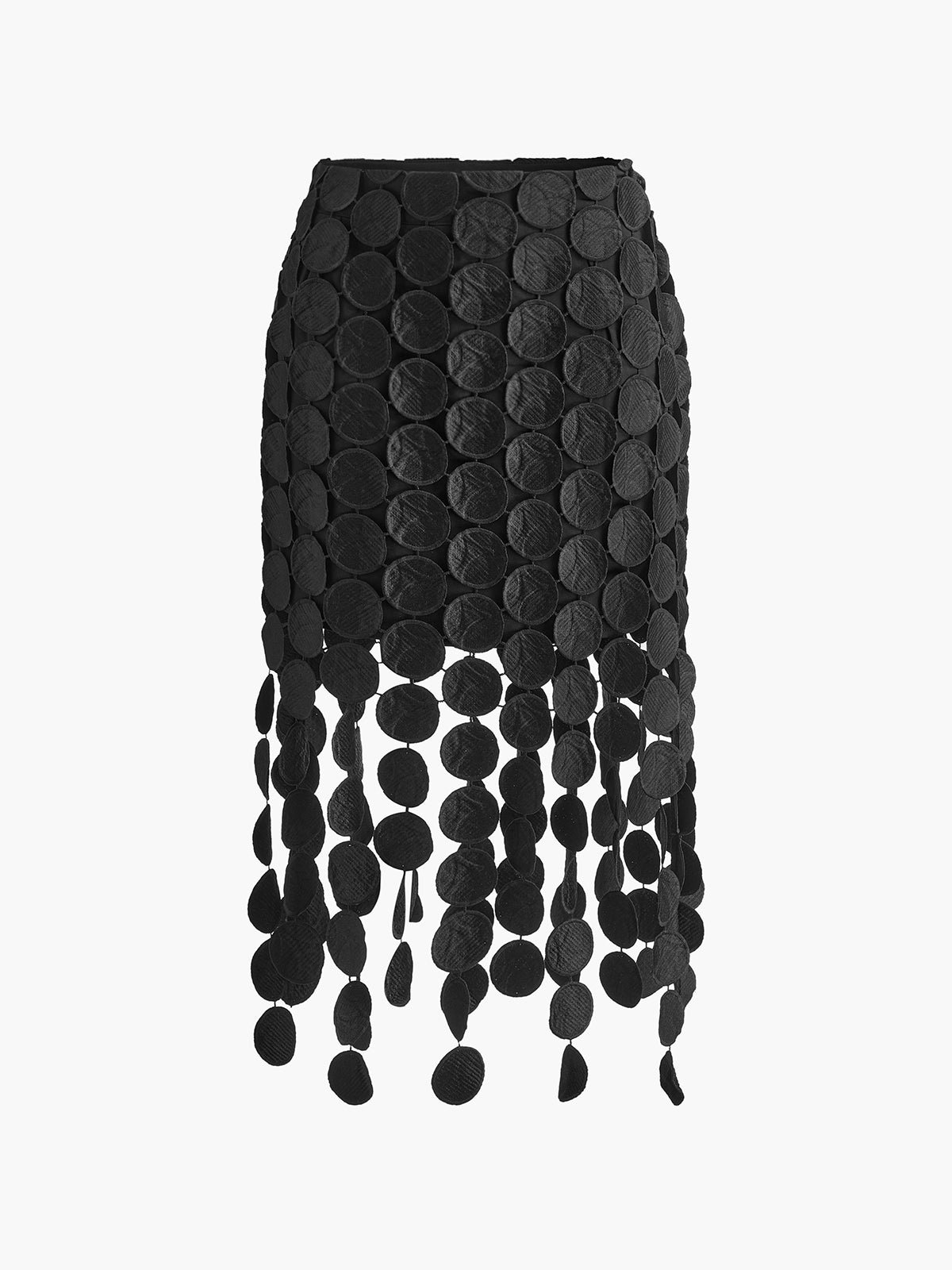 Serenade | Double Layered Multi Circle Laser Cut Skirt
