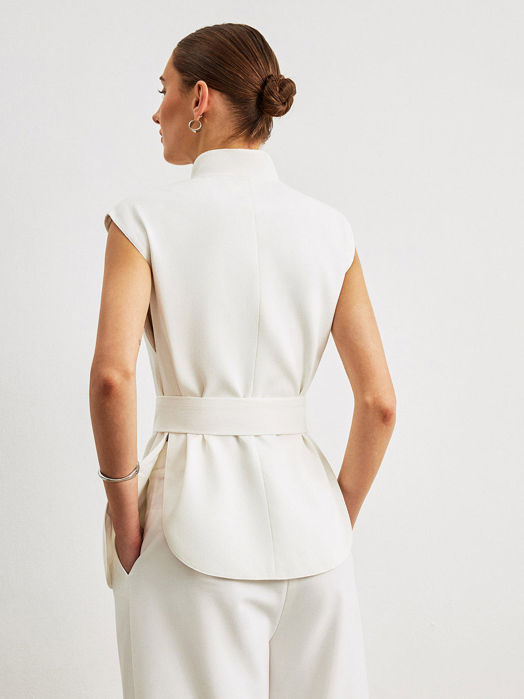 Thara | Belted Peplum Top