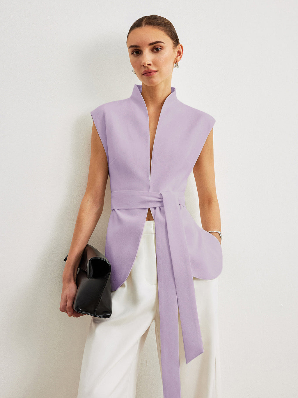 Thara | Belted Peplum Top
