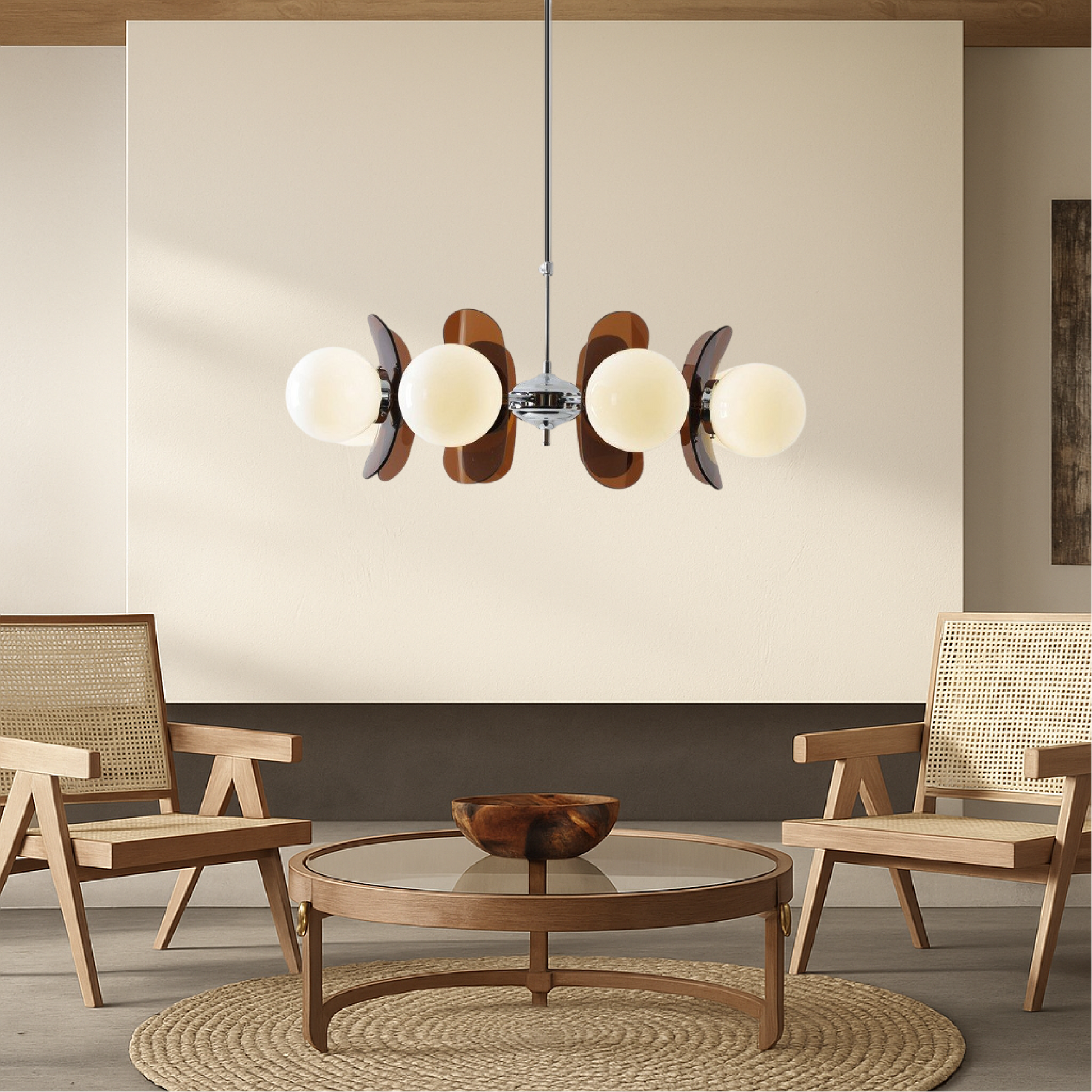 Vintage Bauhaus Style Chandelier for Home Interiors