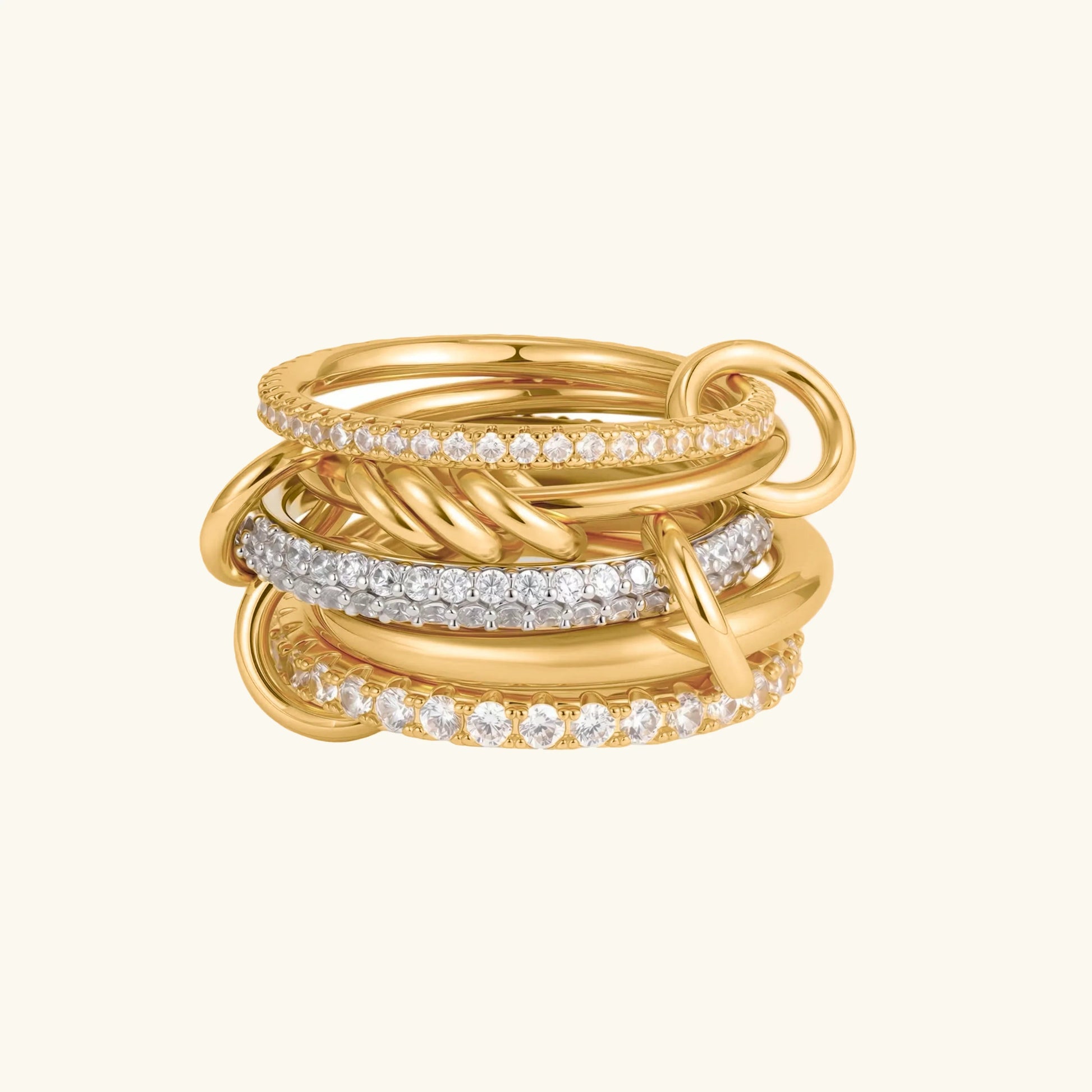 Auria Stacked Diamond Ring