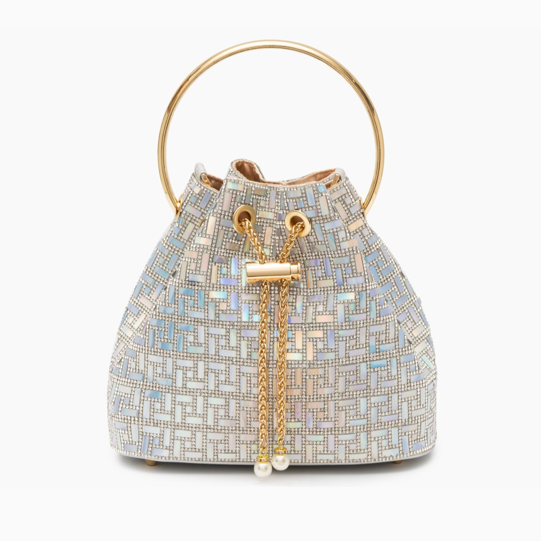 Amara | Mosaic Handbag-Handbag-Urban Devyne-Silver-Urban Devyne