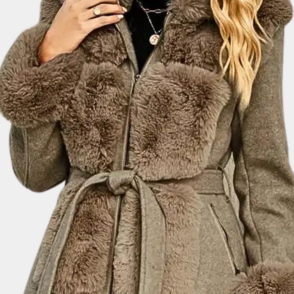 Plush Winter Coat for Women
