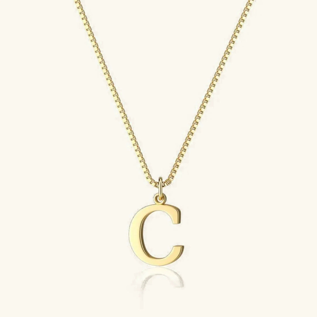 Gold Letter Initial Necklace