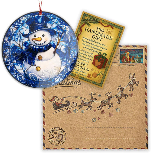 Acrylic Hanging Snowman Art Christmas Ornaments Holiday Tree Decoration