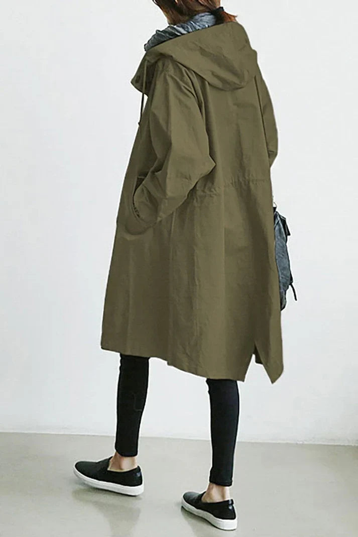 Oversized Trench Coat in Chic Style – Relaxed Fit