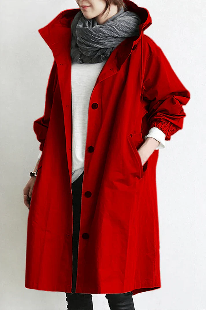Oversized Trench Coat in Chic Style – Relaxed Fit