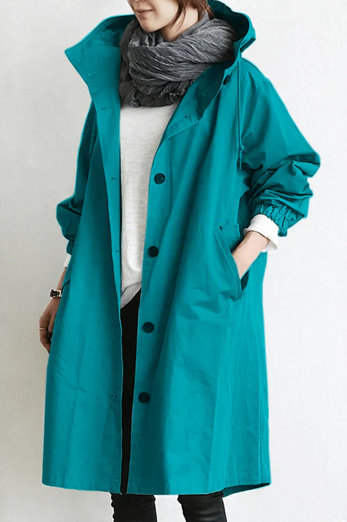 Oversized Trench Coat in Chic Style – Relaxed Fit