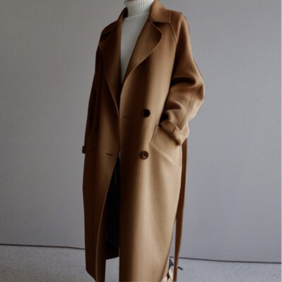 Longline Coat for Cold Weather Seasons in Elegant Style