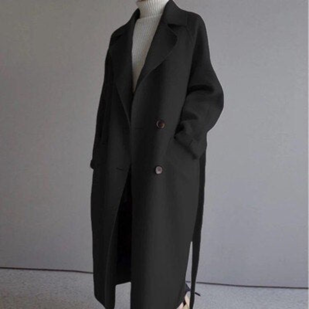 Longline Coat for Cold Weather Seasons in Elegant Style