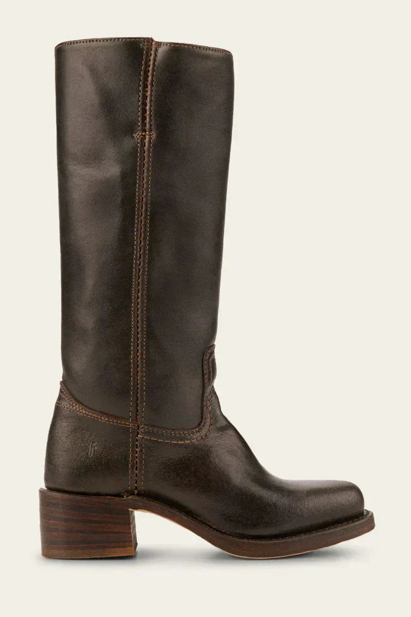 Knee High Black Leather Boots for Women with Block Heel – Timeless and Durable Design-Boots-Urban Devyne-Urban Devyne