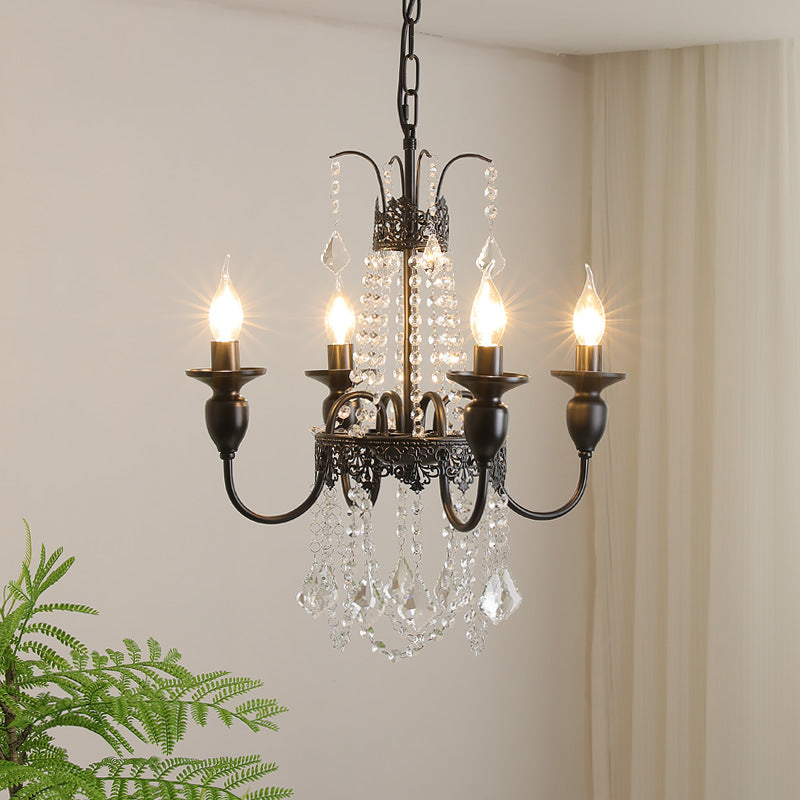 Vintage Style Crystal Chandelier for Bedroom Spaces