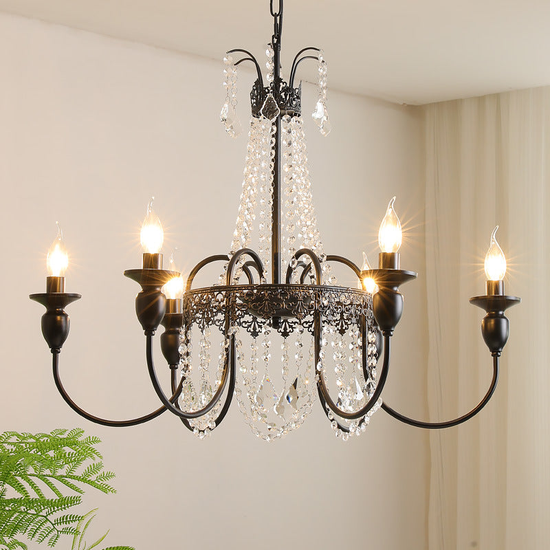 Vintage Style Crystal Chandelier for Bedroom Spaces