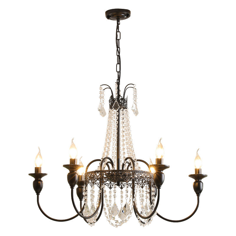 Vintage Style Crystal Chandelier for Bedroom Spaces