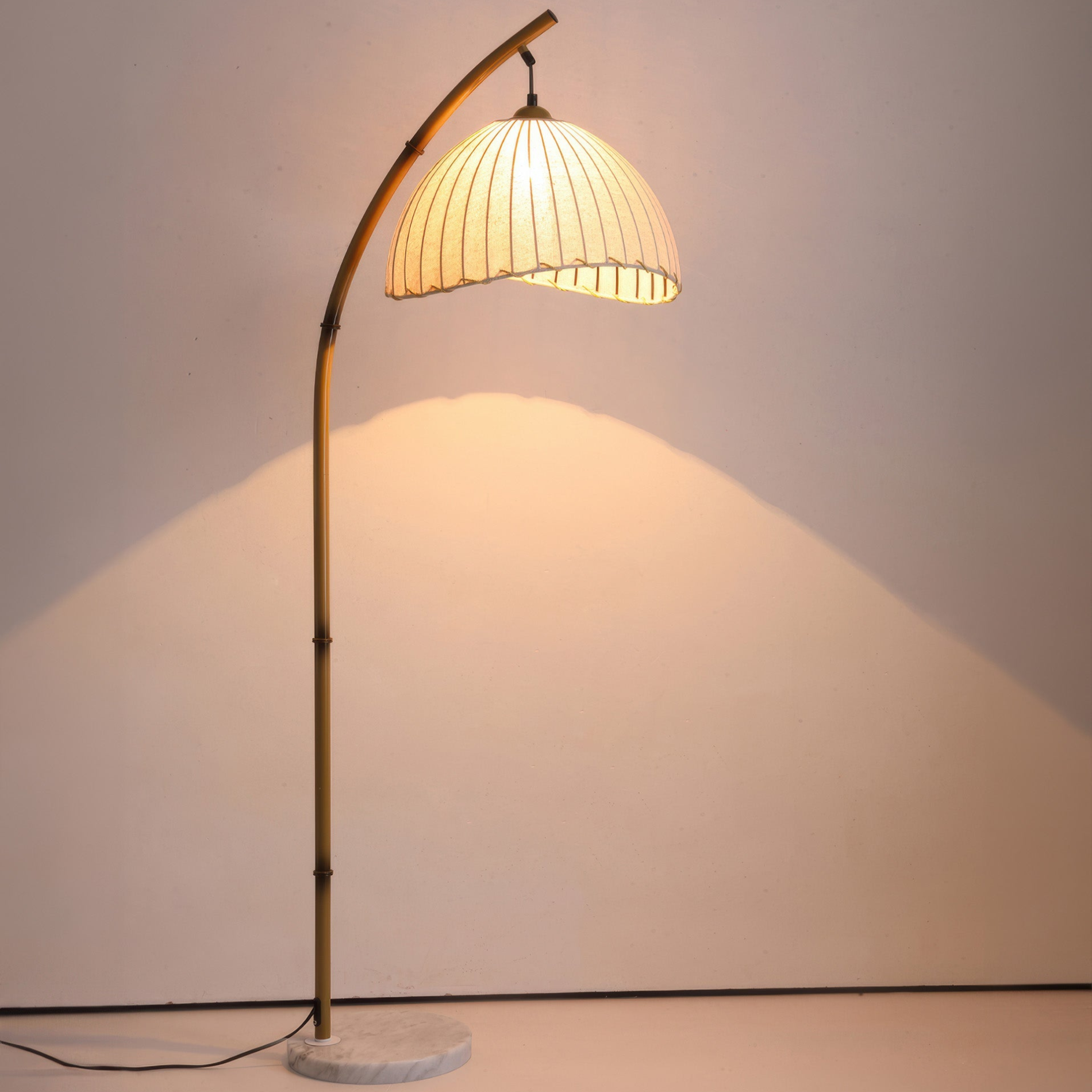 Retro Cultural Bamboo Floor Lamp