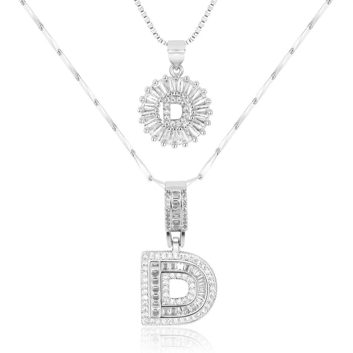 Olivia 14k Diamond Letter Initial Necklaces