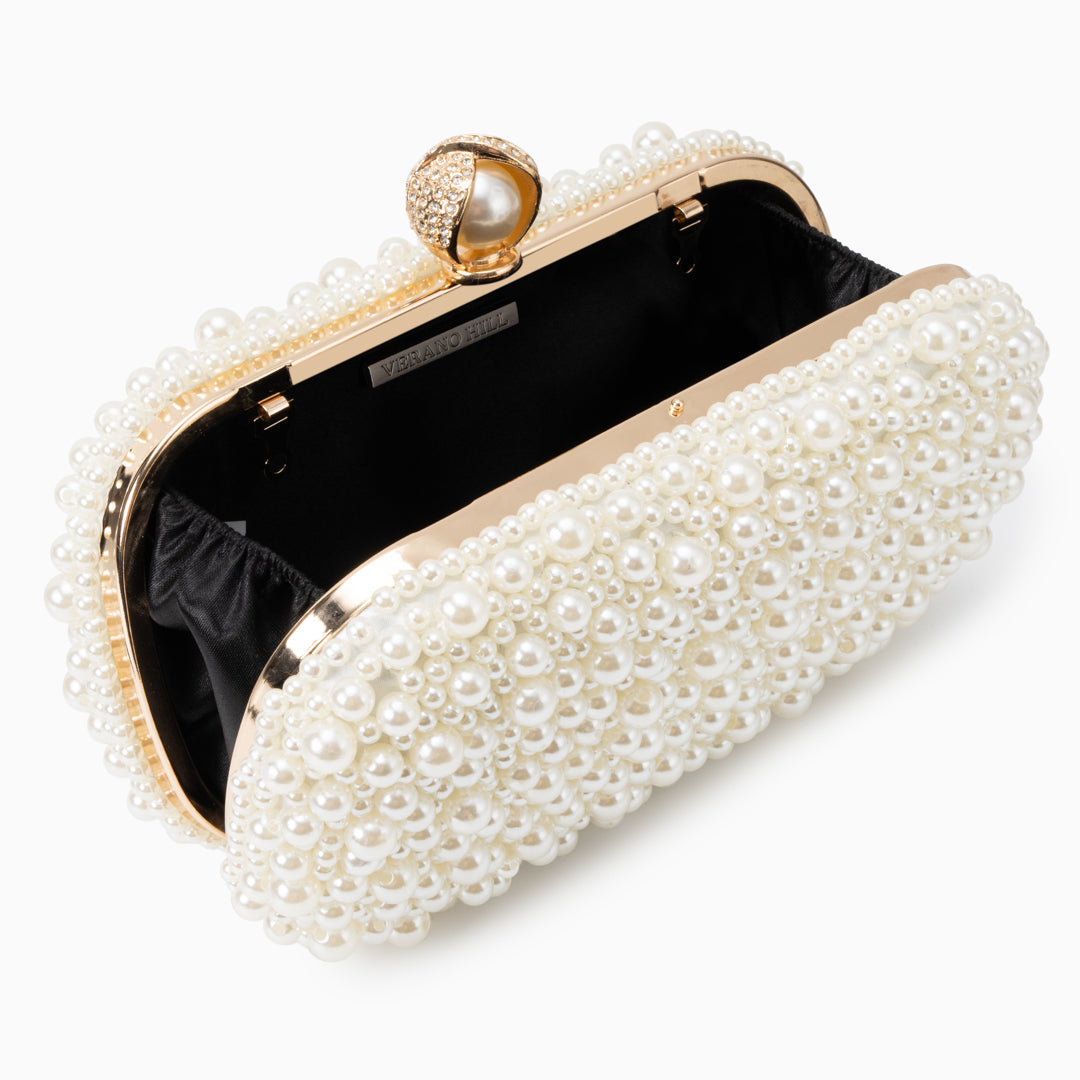 Sylvie | Pearl Clutch Bag-Clutches-Urban Devyne-Urban Devyne
