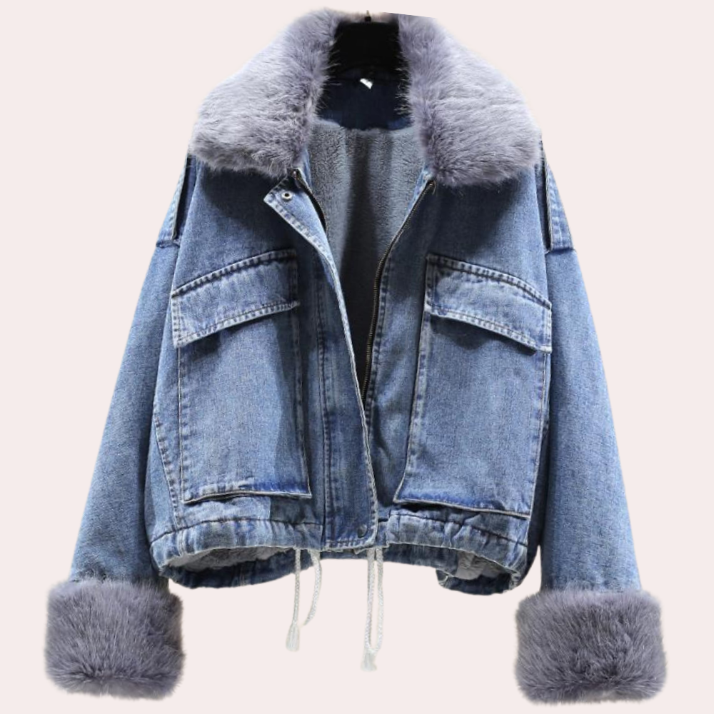 Modern Denim Down Winter Jacket