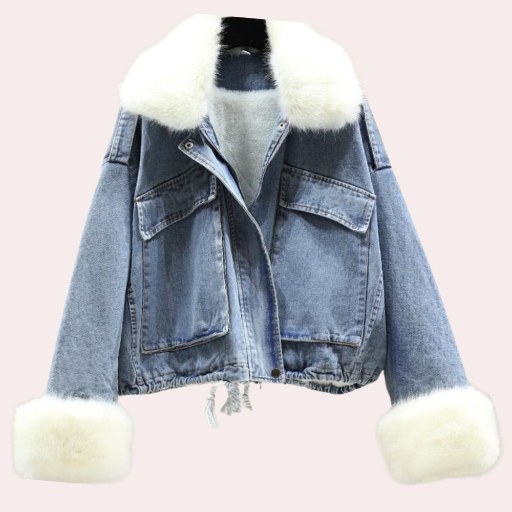 Modern Denim Down Winter Jacket