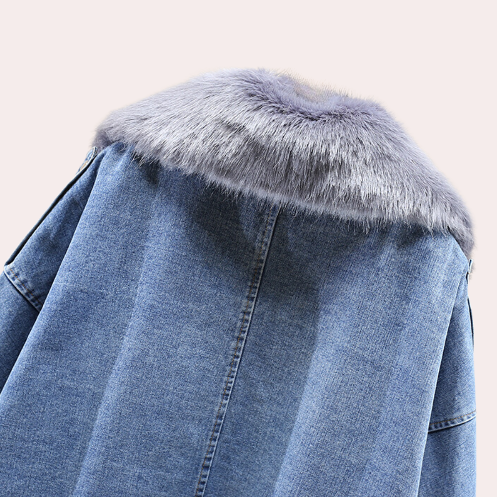 Modern Denim Down Winter Jacket