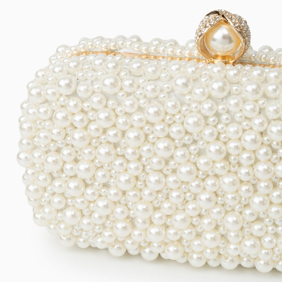 Sylvie | Pearl Clutch Bag-Clutches-Urban Devyne-Urban Devyne
