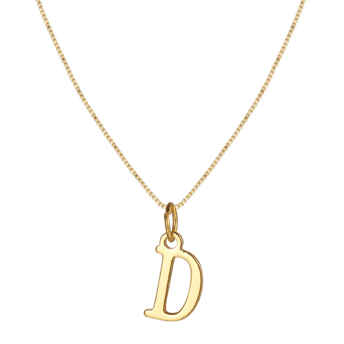 Charlene 14k Minimal Serif Initial Necklace