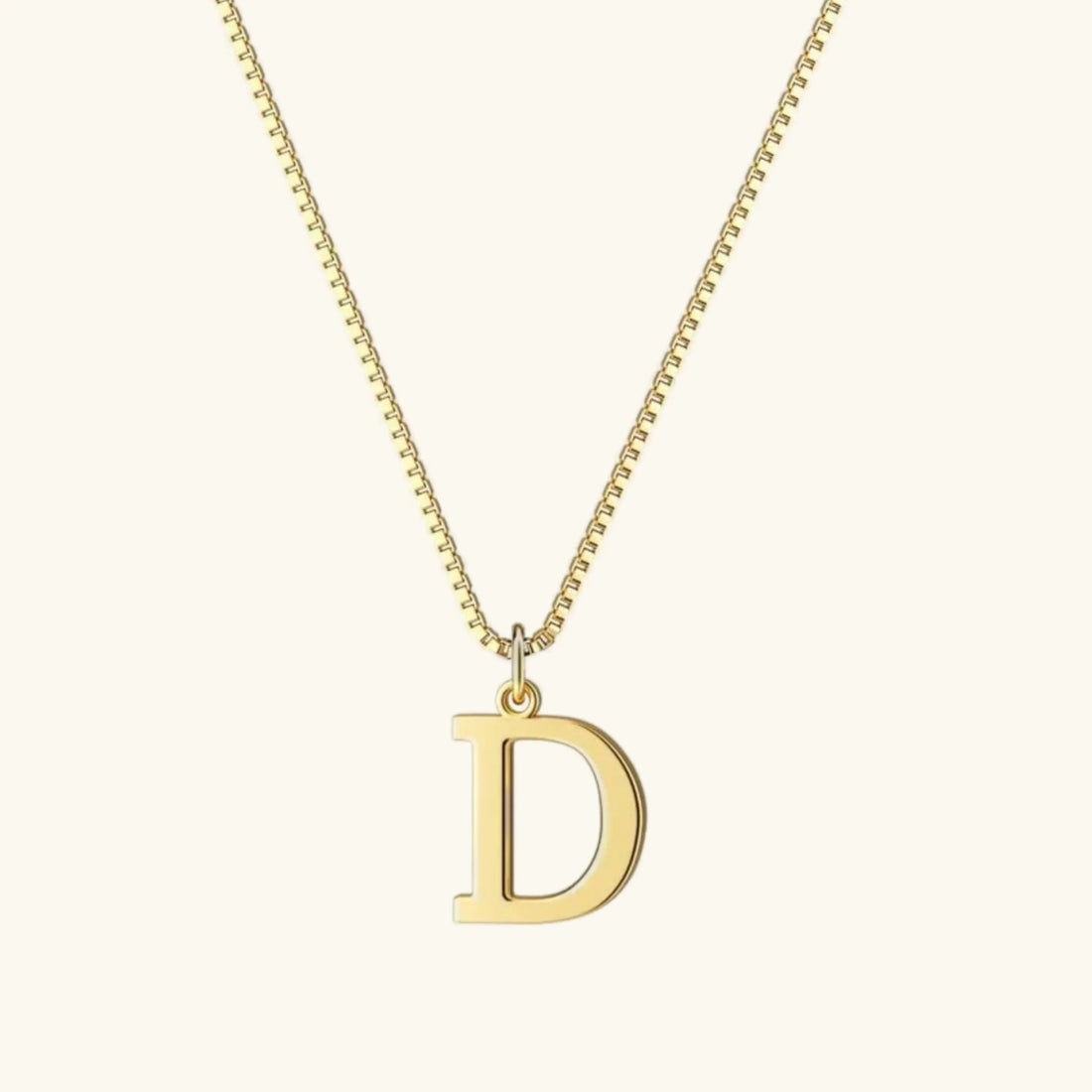 Gold Letter Initial Necklace