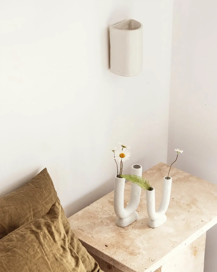 Ceramic Cylindrical Up & Down Wall Light