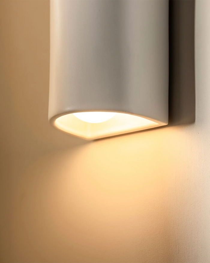 Ceramic Cylindrical Up & Down Wall Light