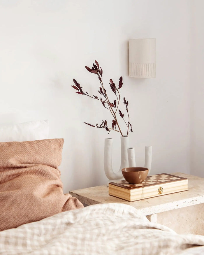 Ribbed Ceramic Wall Light