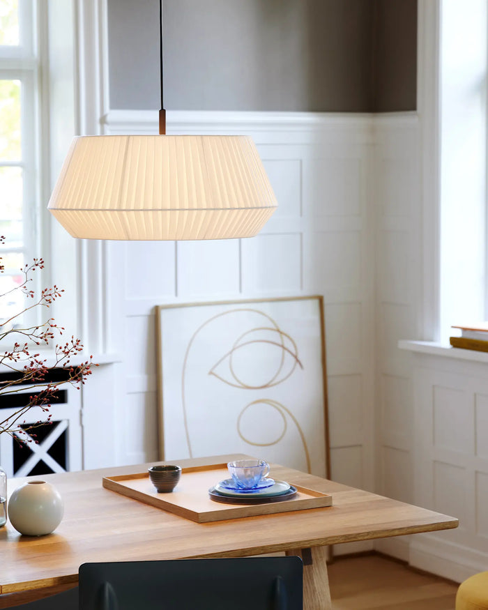 Pleated Fabric Pendant Light