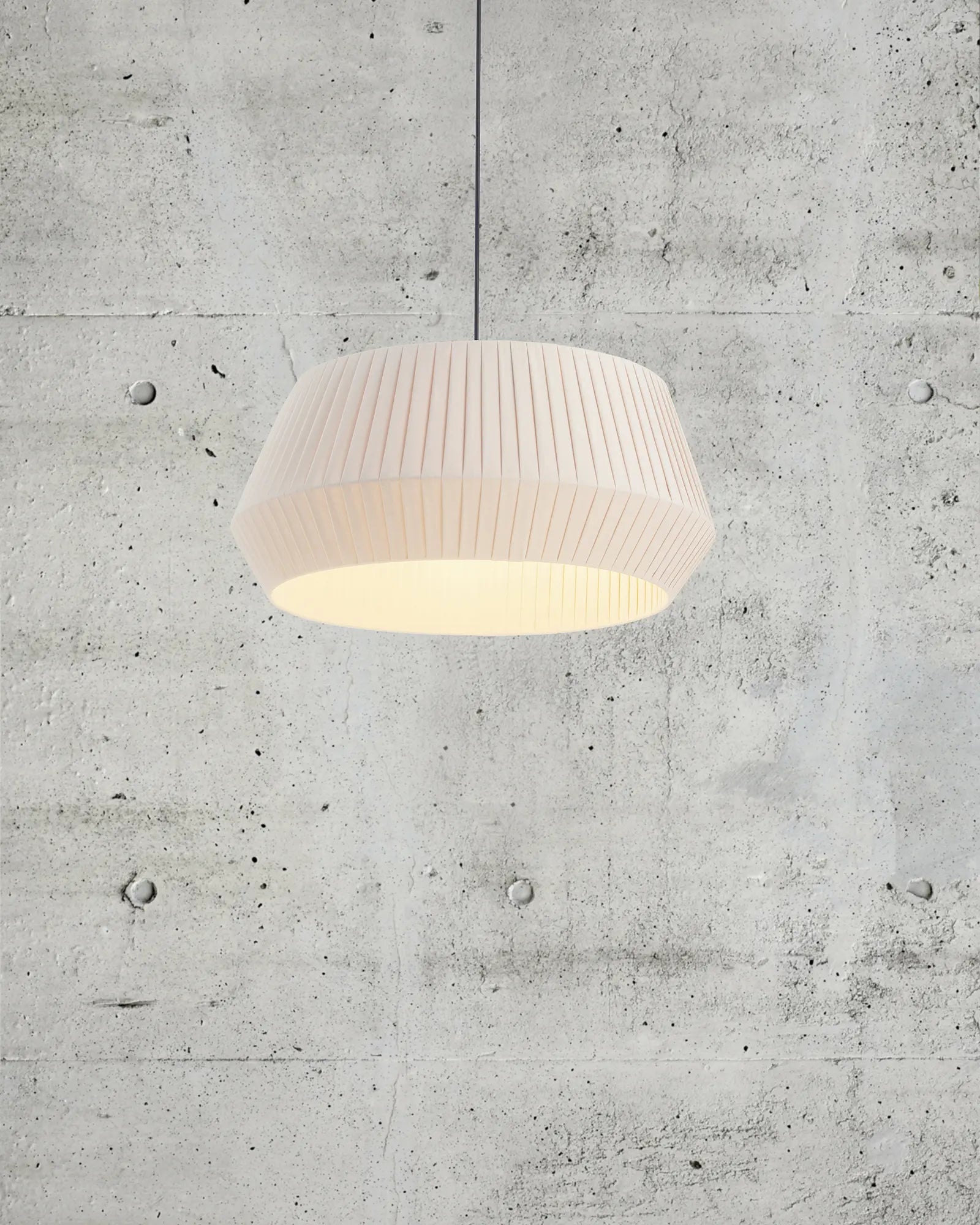 Pleated Fabric Pendant Light