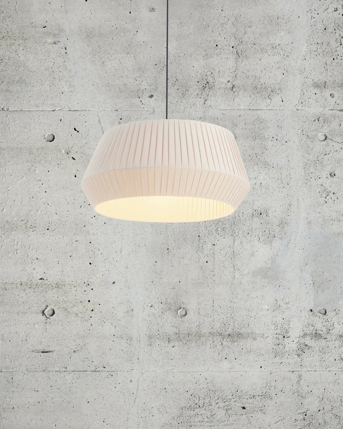Pleated Fabric Pendant Light