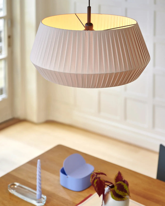 Pleated Fabric Pendant Light
